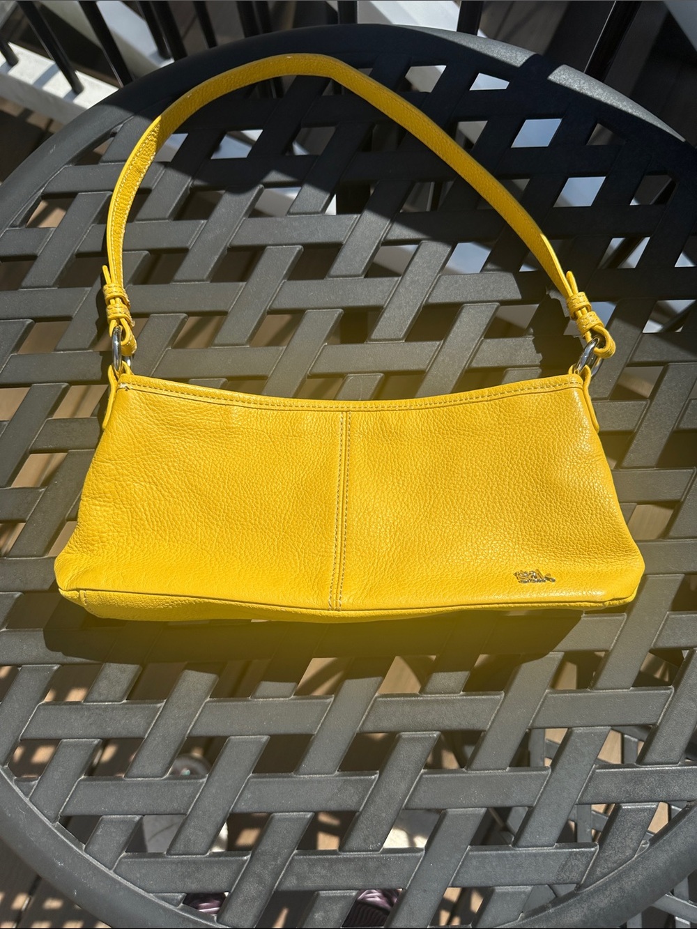 The Sak Yellow Leather Shoulder Bag